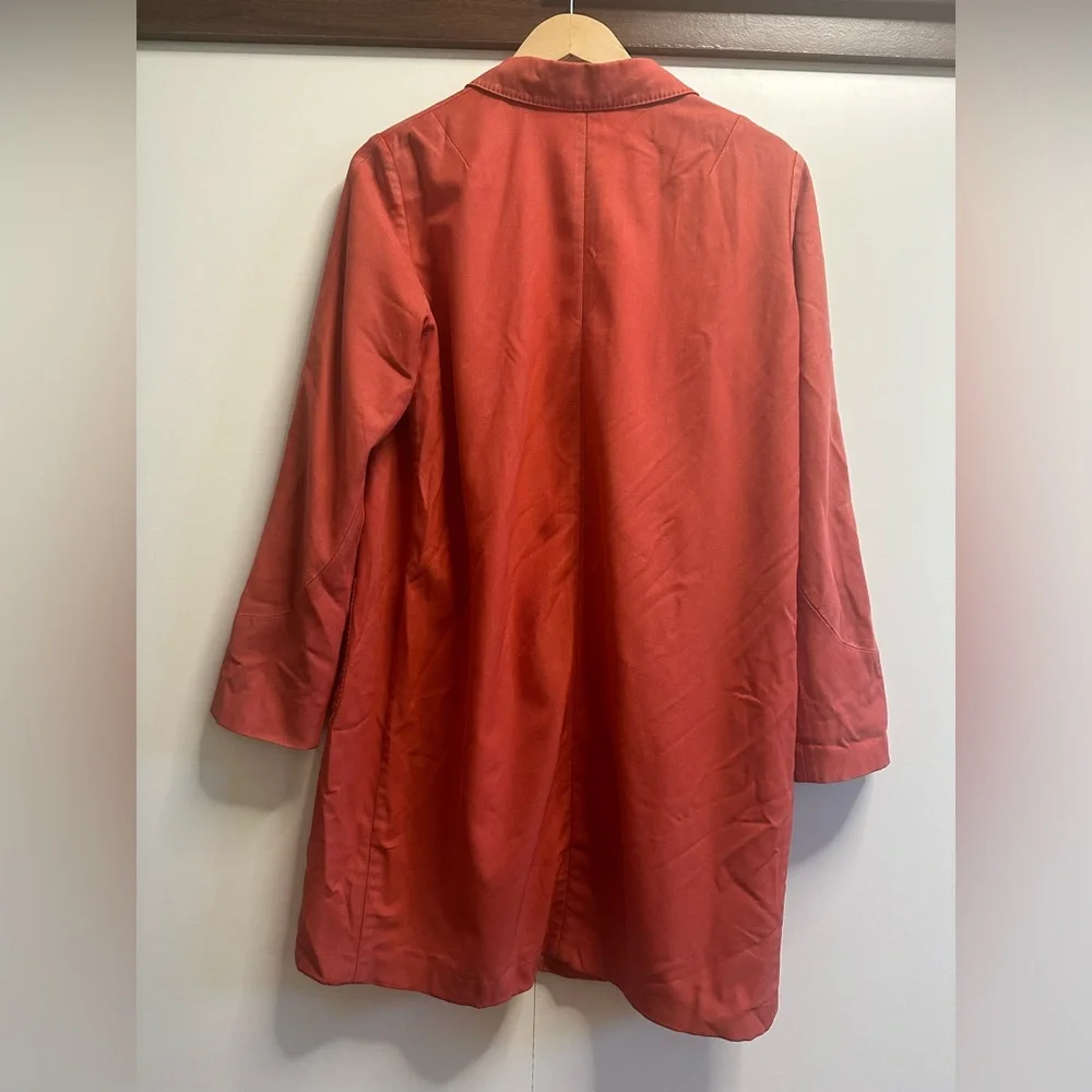 Boglioli Made in Italy Coral 💯Wool Coat, Unstructured Italian Tailoring, Size 8 - Picture 3 of 10